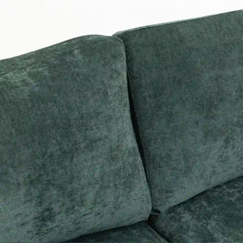 111.42  Chenille Upholstered Three Seater Sofa