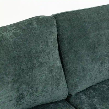 111.42  Chenille Upholstered Three Seater Sofa