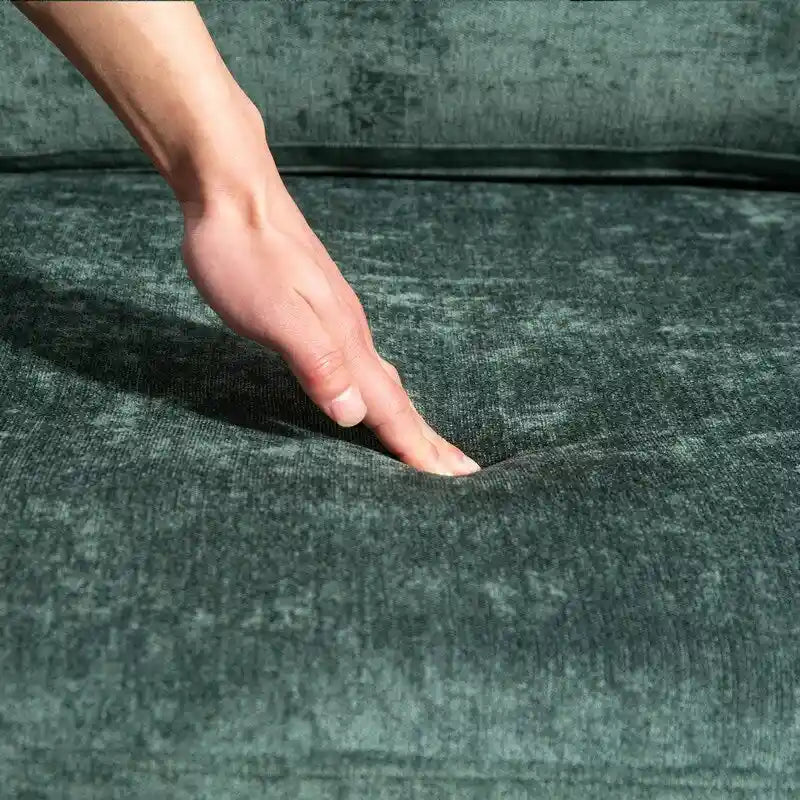 111.42  Chenille Upholstered Three Seater Sofa