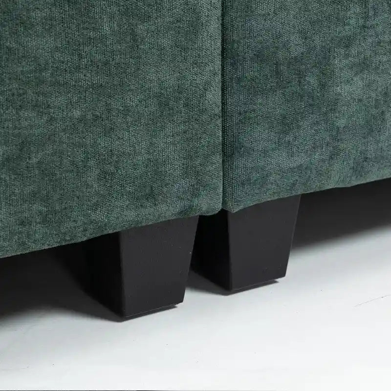 111.42  Chenille Upholstered Three Seater Sofa