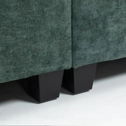 111.42  Chenille Upholstered Three Seater Sofa