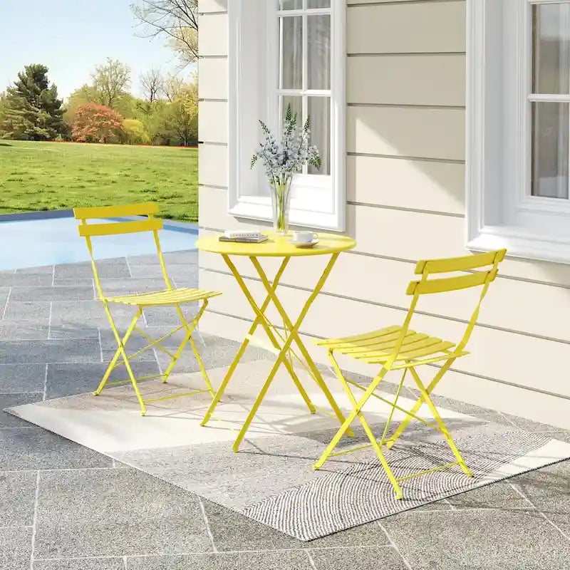 3 Pieces Patio Bistro Sets