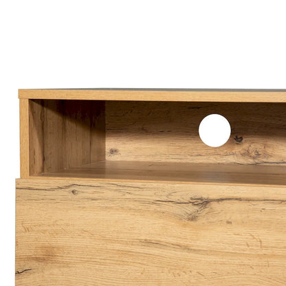 70.9  TV Stand with Double Storage Space and Drop Down Door for TVs Up to 80