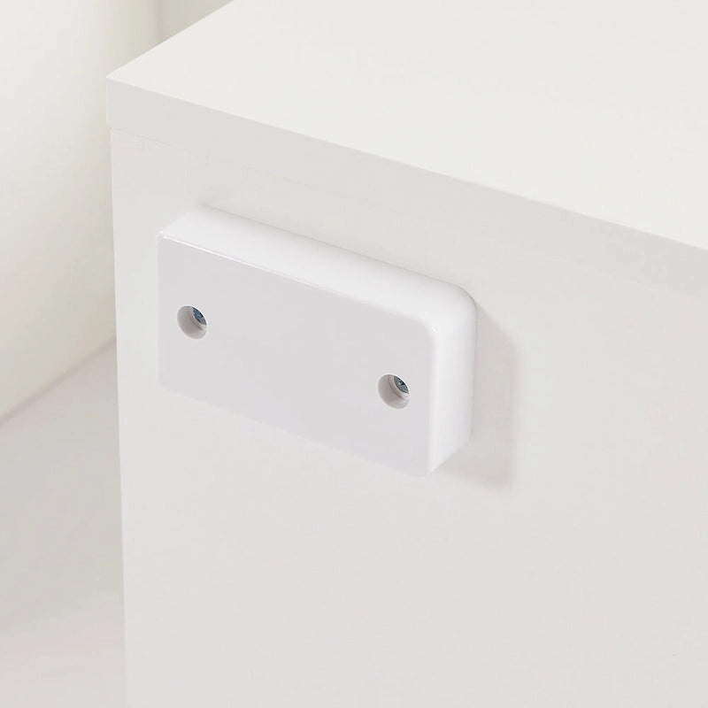 White 51.22  TV Stand with LED Lights and Toughened Glass Shelf for TVs Up to 55