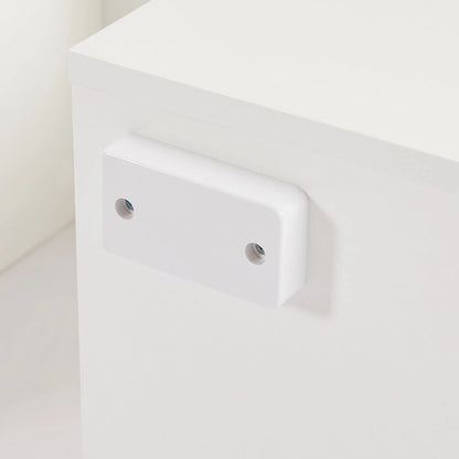 White 51.22  TV Stand with LED Lights and Toughened Glass Shelf for TVs Up to 55