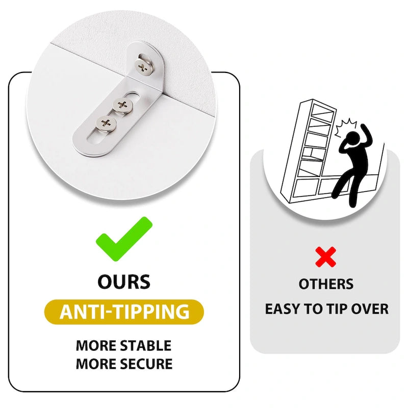 White 112.5  Entertainment Wall Unit with 13 Shelves, 8 Drawers and 2 Cabinets for TVs Up to 70