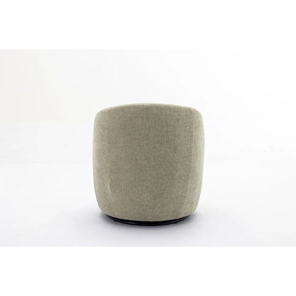 25.6  Swivel Barrel Chair with Black Coating