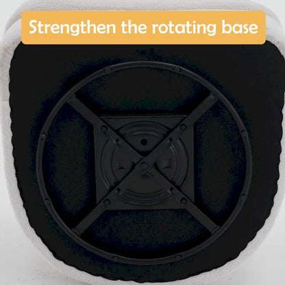 Velvet Swivel Chair with Ottoman, 360 Rotation & 300lb Capacity