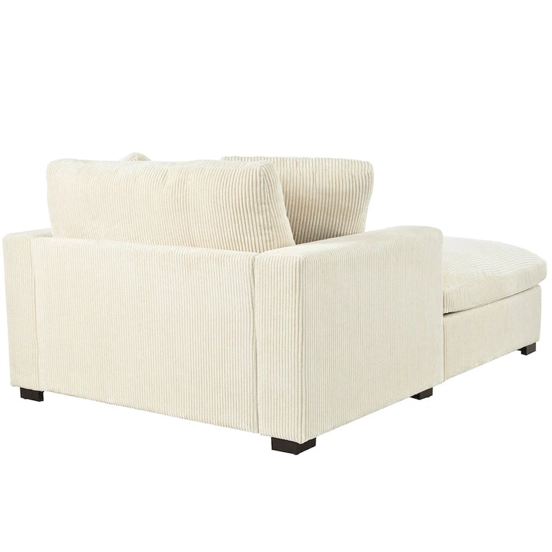 Beige 53.5  Chaise Lounge Chair