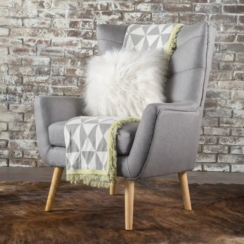 Grey 32.5  High Back Wingback Chair