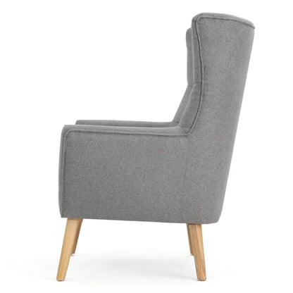 Grey 32.5  High Back Wingback Chair