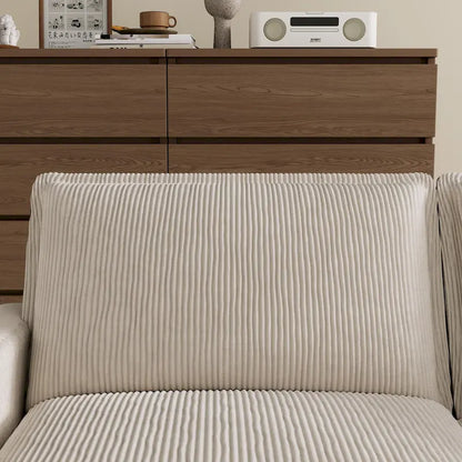 103  Corduroy Modern Classic 4-Seater Sofa with Deep Seat & 4 Pillows