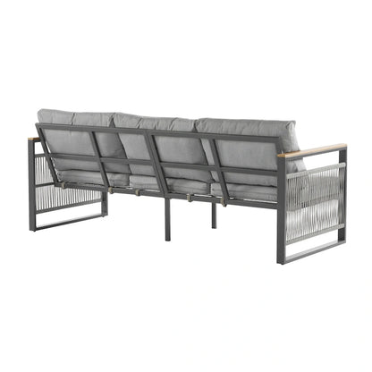 Christopher Knight Home - Lila 4-Piece Outdoor Metal Patio Chat Set