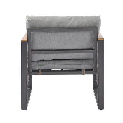 Christopher Knight Home - Lila 4-Piece Outdoor Metal Patio Chat Set
