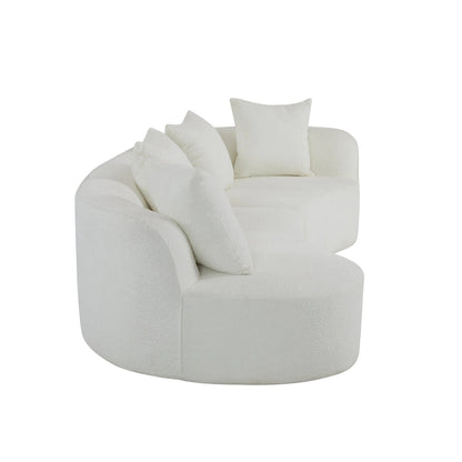 Christopher Knight Home - Linda Fabric Curved Sectional Sofa