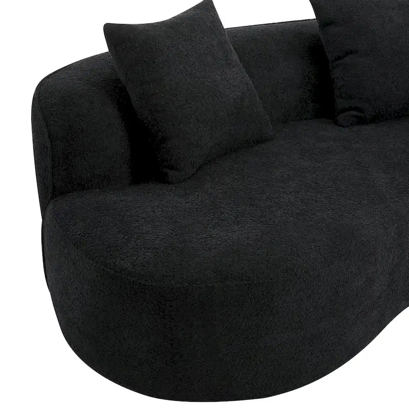 Christopher Knight Home - Linda Fabric Curved Sectional Sofa