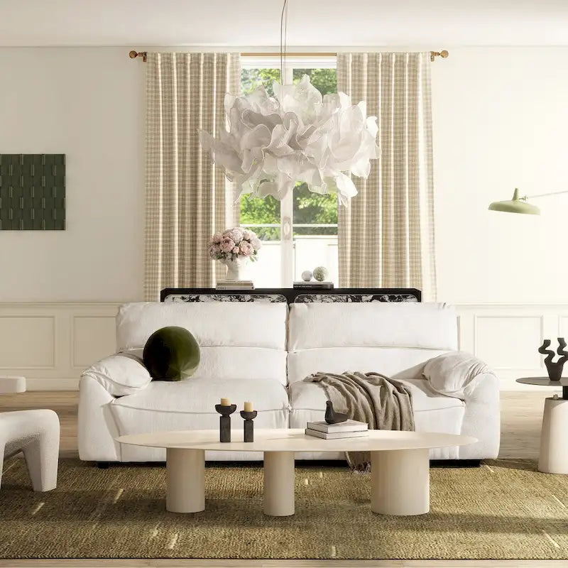 Sorrento 90.5  Chenille Upholstered 2-Piece Modular Sofa