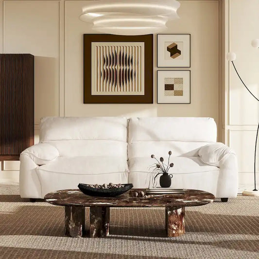 Sorrento 90.5  Chenille Upholstered 2-Piece Modular Sofa