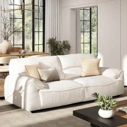 Sorrento 90.5  Chenille Upholstered 2-Piece Modular Sofa