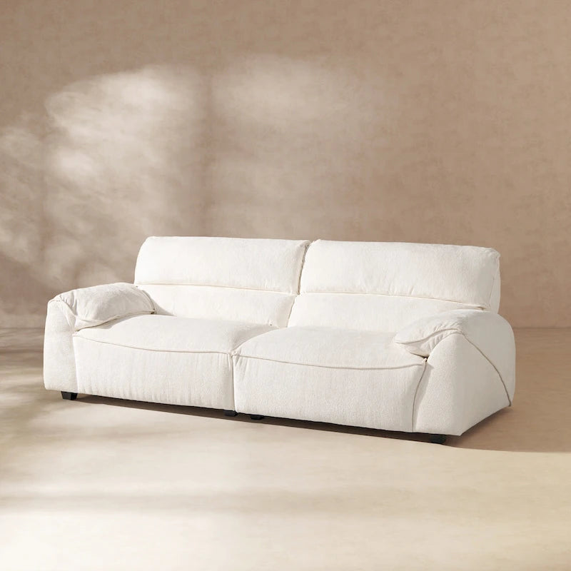 Sorrento 90.5  Chenille Upholstered 2-Piece Modular Sofa