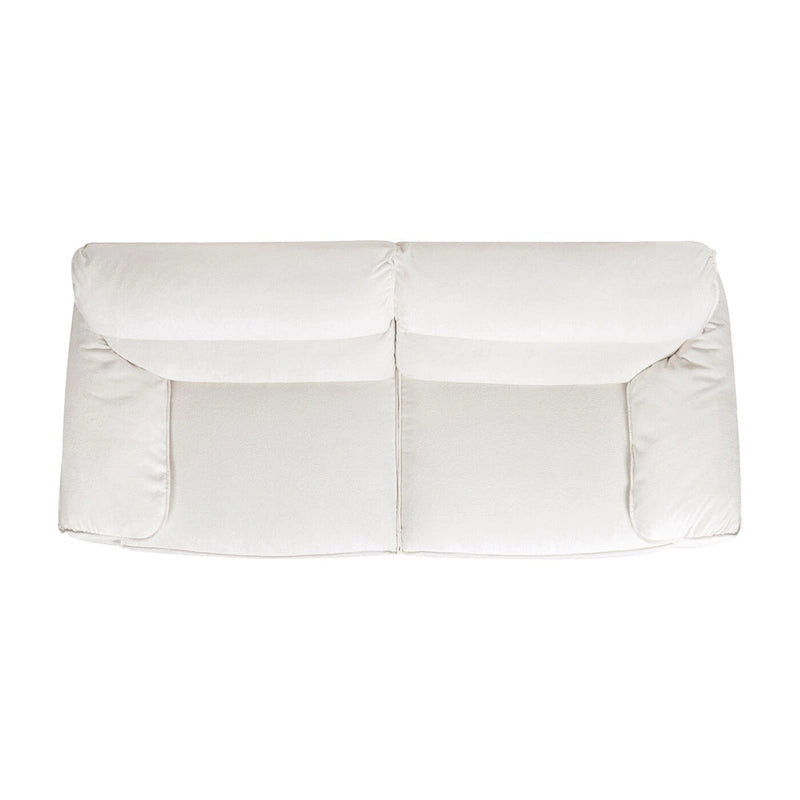 Sorrento 90.5  Chenille Upholstered 2-Piece Modular Sofa