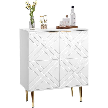 Madia Contenitore Moderna con 2 Ante, Credenza a Buffet per Cucina
