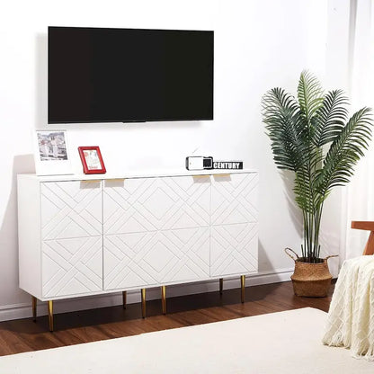 Madia Contenitore Moderna con 2 Ante, Credenza a Buffet per Cucina