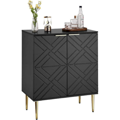 Madia Contenitore Moderna con 2 Ante, Credenza a Buffet per Cucina