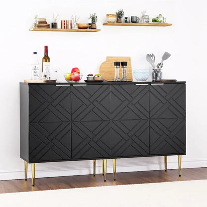 Madia Contenitore Moderna con 2 Ante, Credenza a Buffet per Cucina