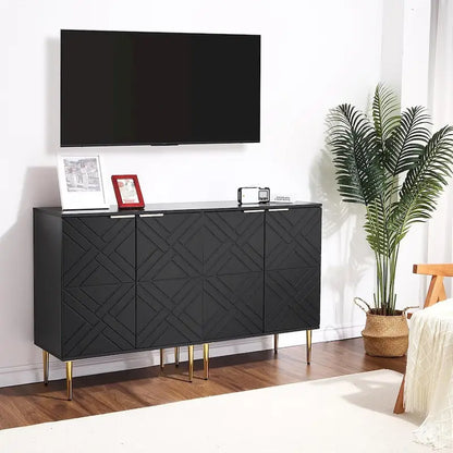 Madia Contenitore Moderna con 2 Ante, Credenza a Buffet per Cucina