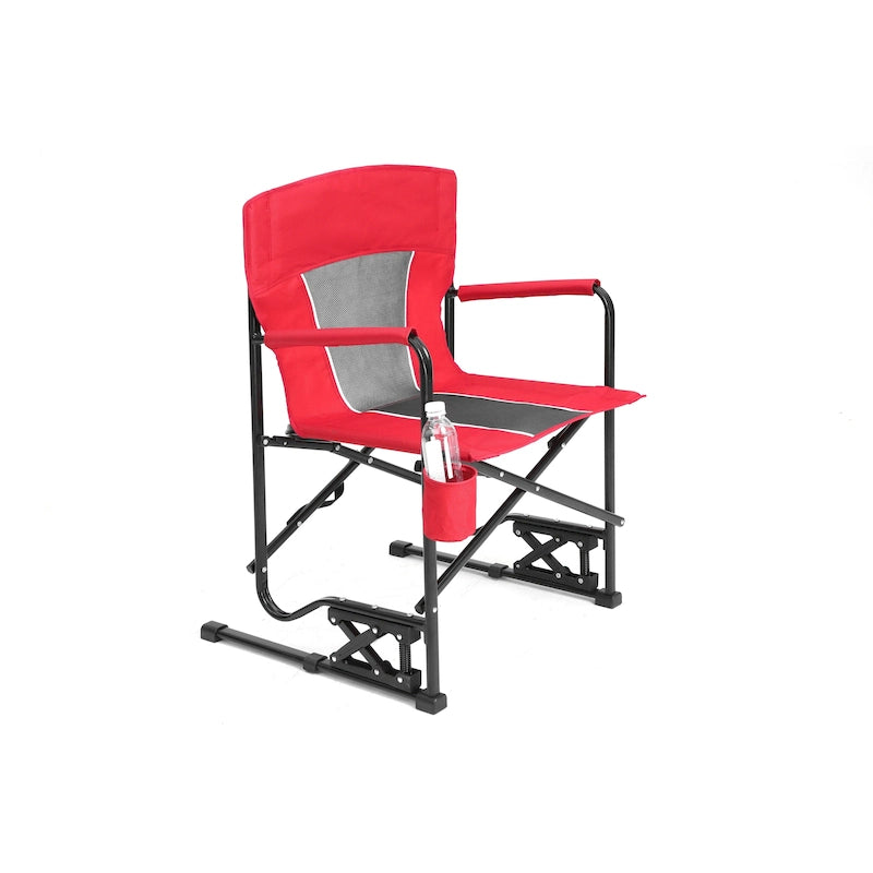 Outdoor Freestyle Rocker Camping Chair Portable Folding Rocking Chair With Solid (Excluding the table)