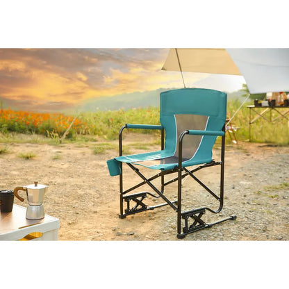 Outdoor Freestyle Rocker Camping Chair Portable Folding Rocking Chair With Solid (Excluding the table)