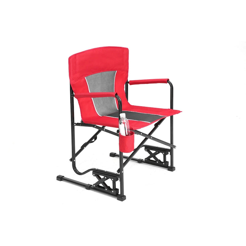 Outdoor Freestyle Rocker Camping Chair Portable Folding Rocking Chair With Solid (Excluding the table)