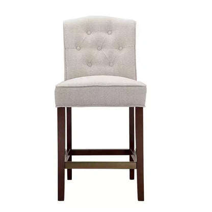 Khloe Tufted Counter Height Barstool Tan - Madison Park