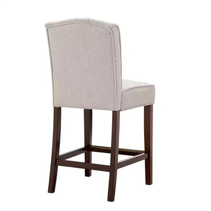 Khloe Tufted Counter Height Barstool Tan - Madison Park