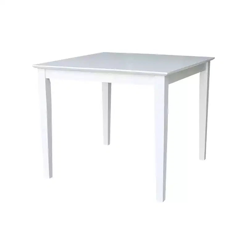 Solid Wood 36" Square Dining Height Table White - International Concepts