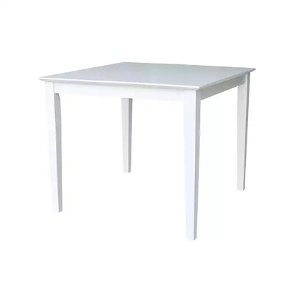 Solid Wood 36" Square Dining Height Table White - International Concepts