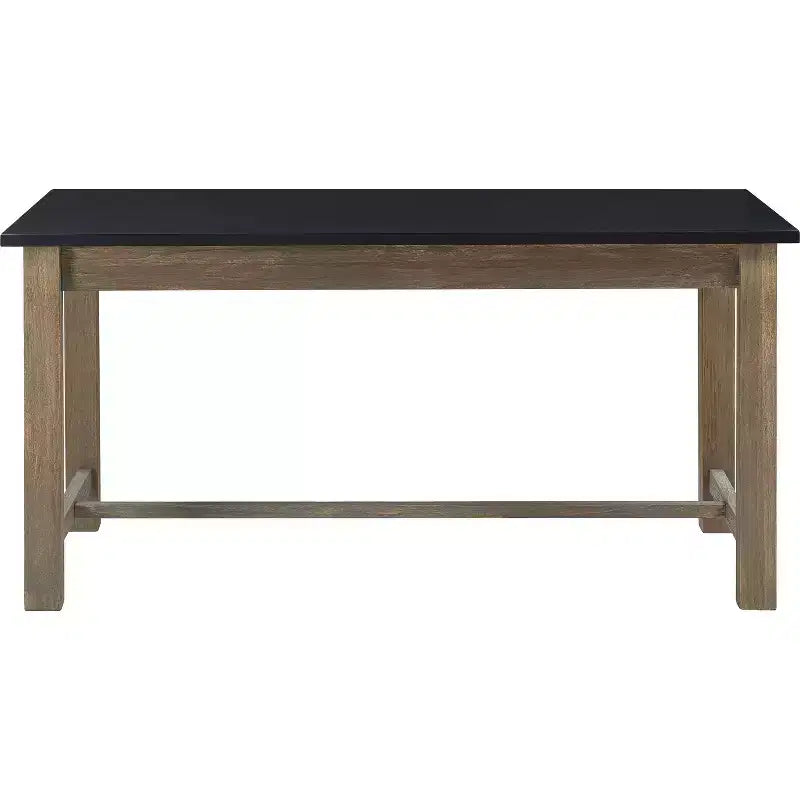 Elmhurst Dining Table Black and Weathered Gray - Finch