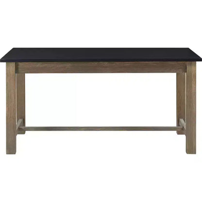 Elmhurst Dining Table Black and Weathered Gray - Finch