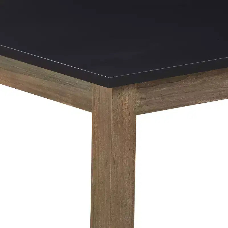 Tavolo da pranzo Elmhurst nero e grigio invecchiato - Finch