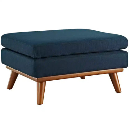 Poltrona e Pouf Engage 2pz Azure - Modway: Comodo Set Seduta Imbottito, Montaggio Senza Attrezzi