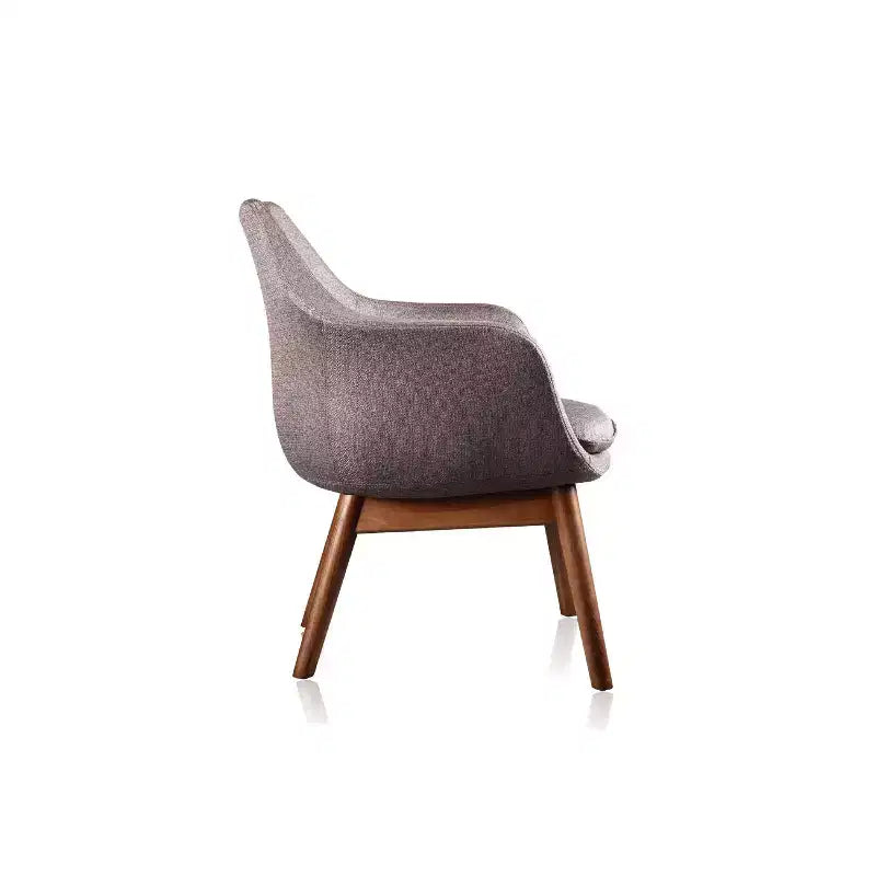 Poltrona Cronkite Twill Grigia - Manhattan Comfort