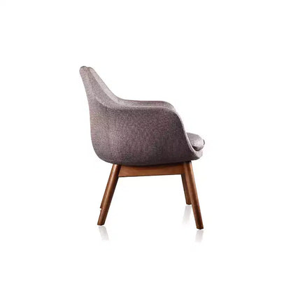 Poltrona Cronkite Twill Grigia - Manhattan Comfort