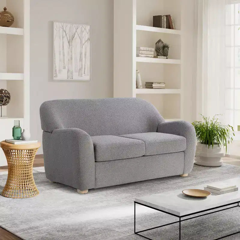 Divanetto Jade Boucle Grigio Lifestyle Solutions