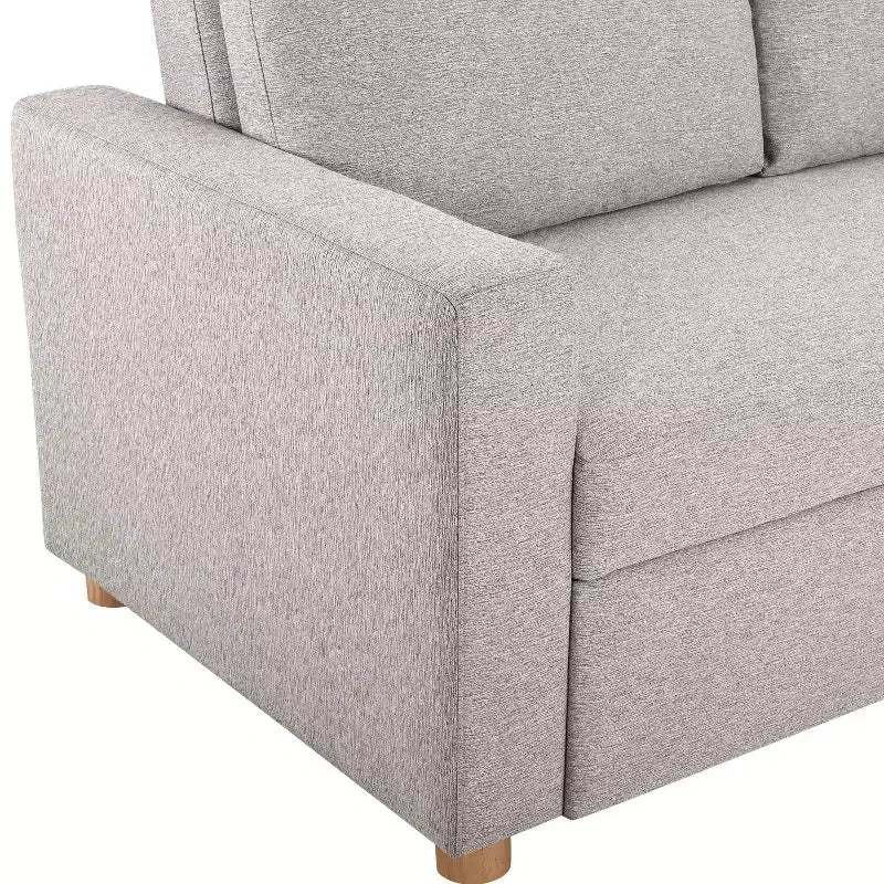 Serta Aurora Convertible Sofa Light GrayWoven