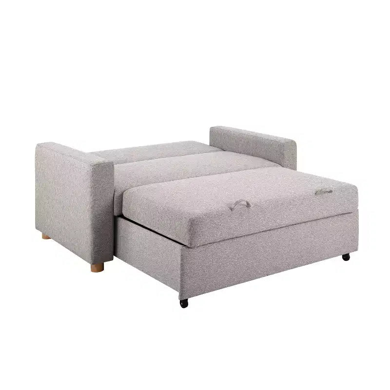 Serta Aurora Convertible Sofa Light GrayWoven
