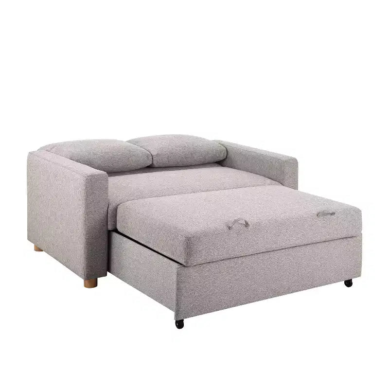 Serta Aurora Convertible Sofa Light GrayWoven