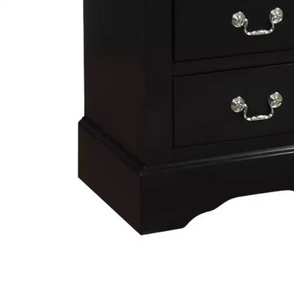 Acme Furniture Louis Philippe III Nightstand Black