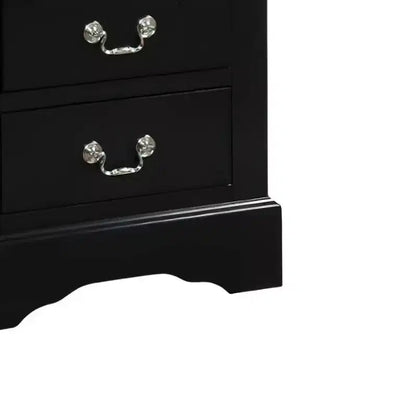 Acme Furniture Louis Philippe III Nightstand Black