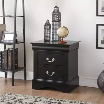 Acme Furniture Louis Philippe III Nightstand Black